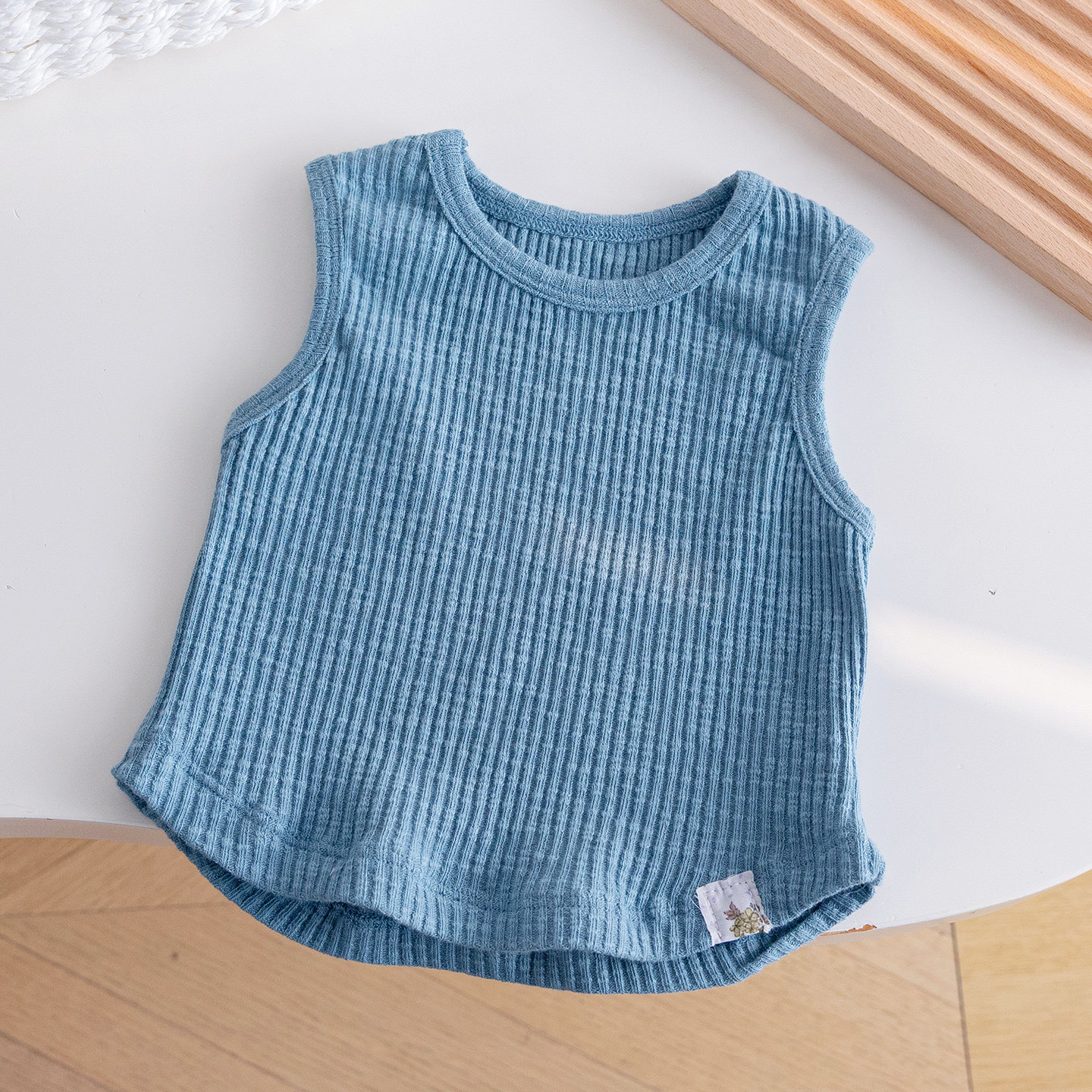 Kids Knit Stripe Vest Top and Dot Pants Sets