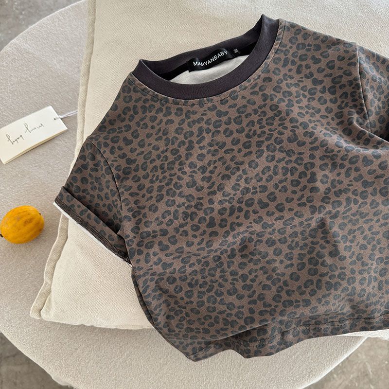 Kids Leopard Print T-shirt
