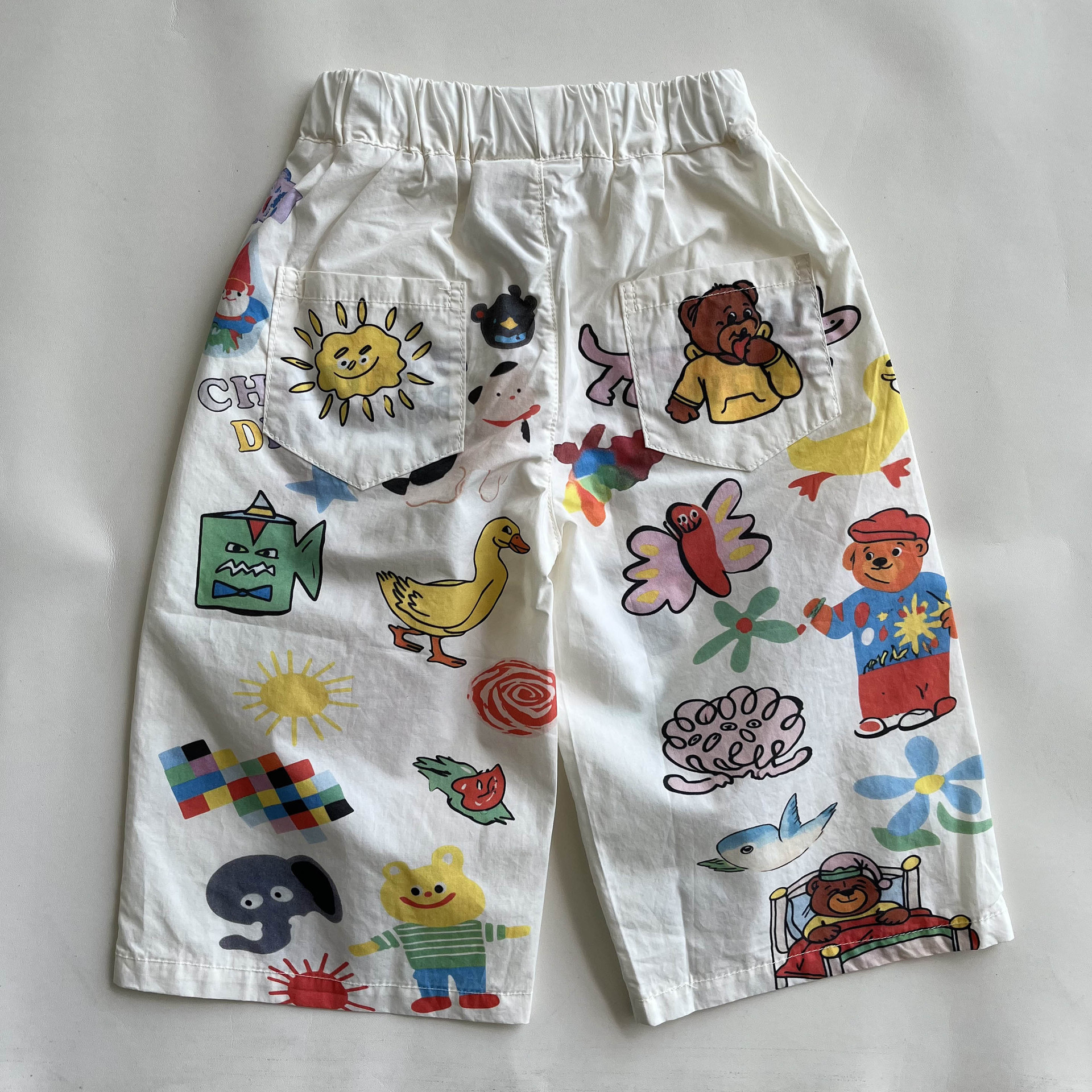 Kids Cartoon Graffiti Pants