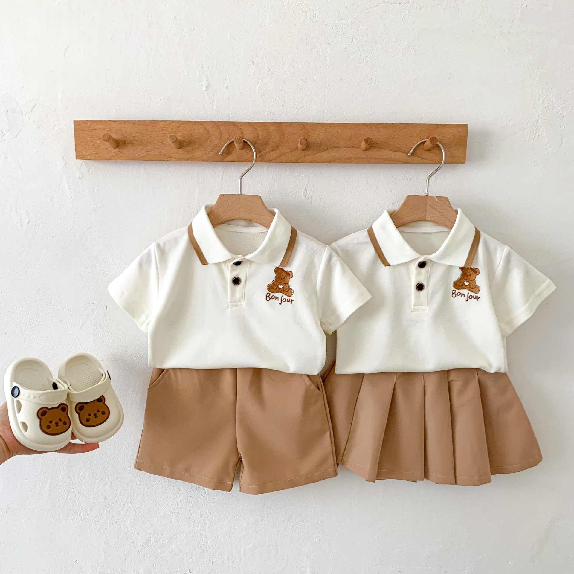 Baby Toddler Cartoon Bear T-Shirt Set