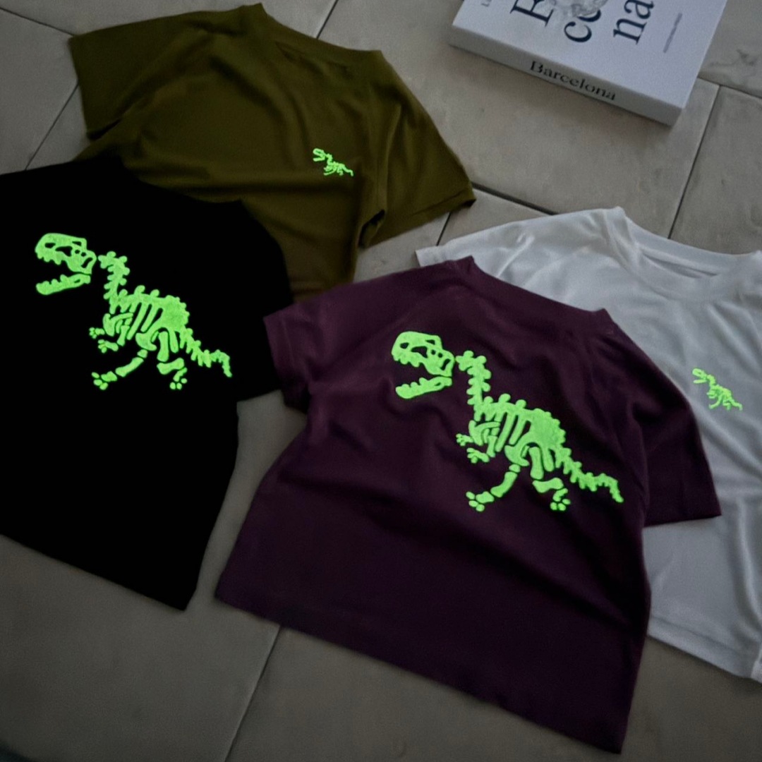 Toddler Glow Dark Dinosaur T-shirt