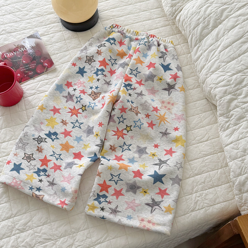 Kids Colorful Stars Knit Sweat Pants