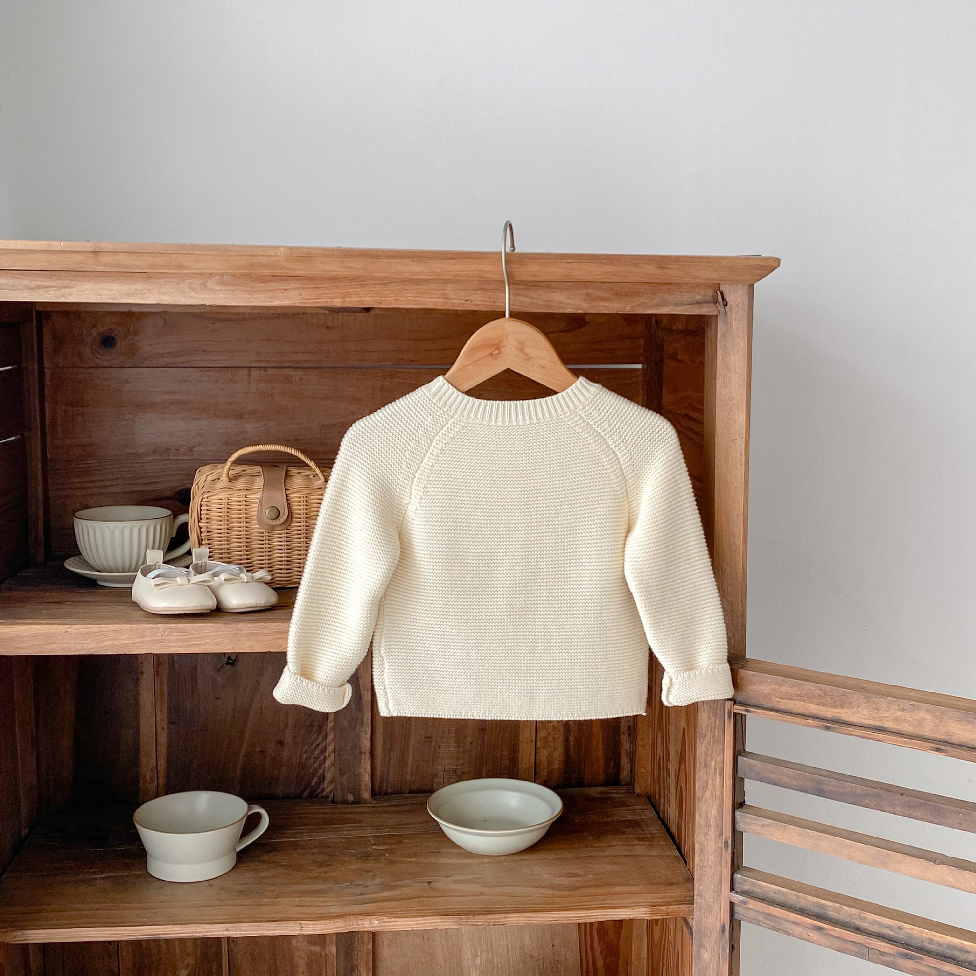 Baby Embroidered Animal Knit Cardigan Sweater