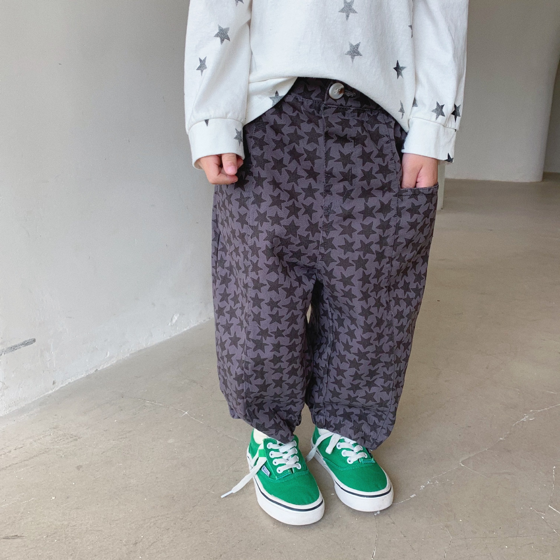 Kids Star Pattern Loose Pants