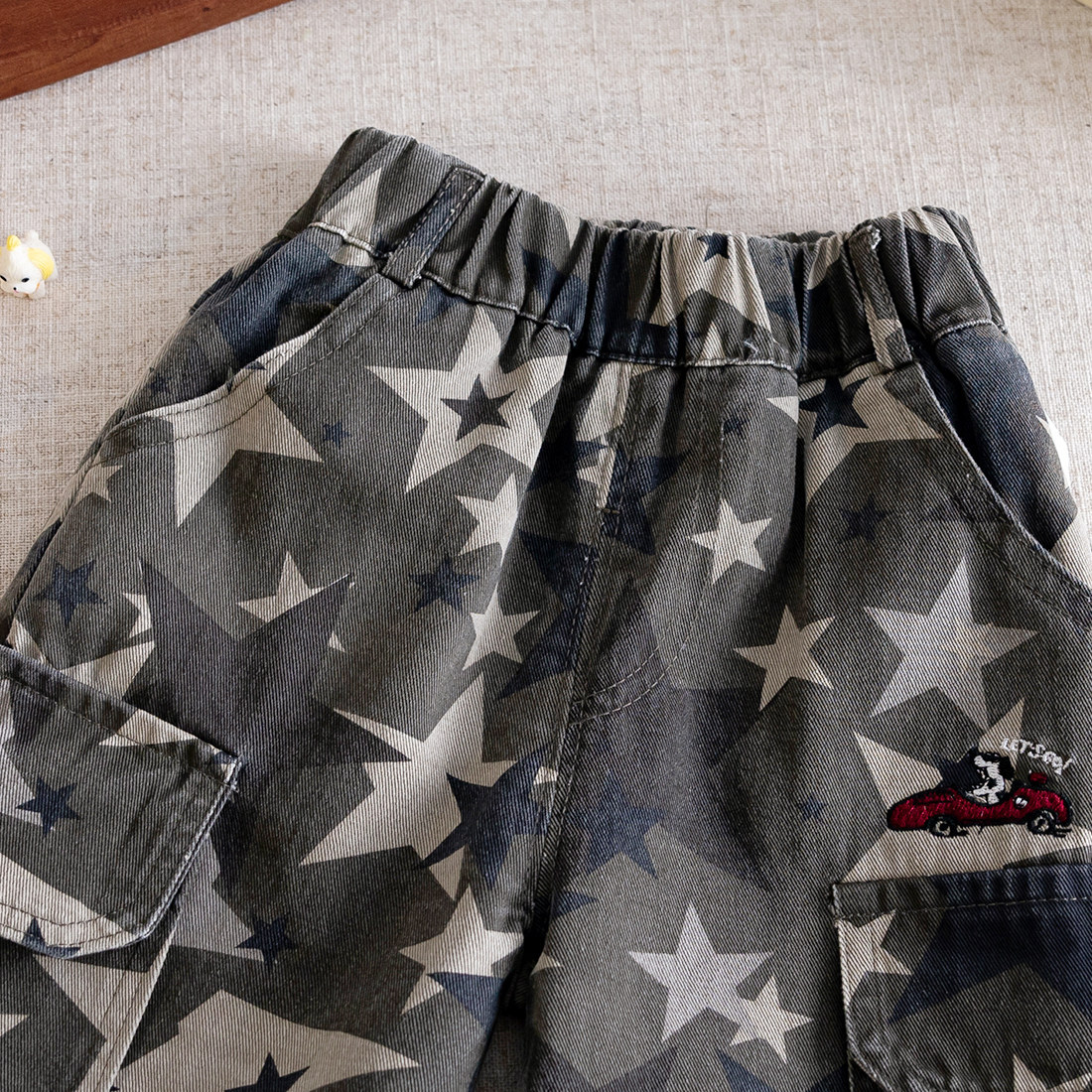 Kids Star Camouflage Cargo Pants 