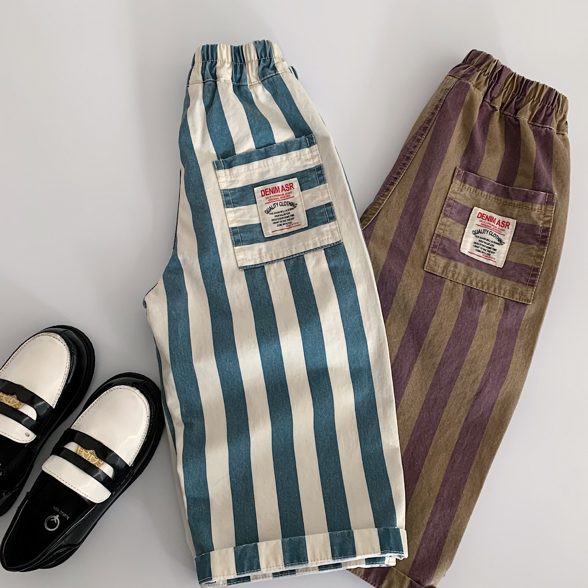 Kids Stripe Casual Pants