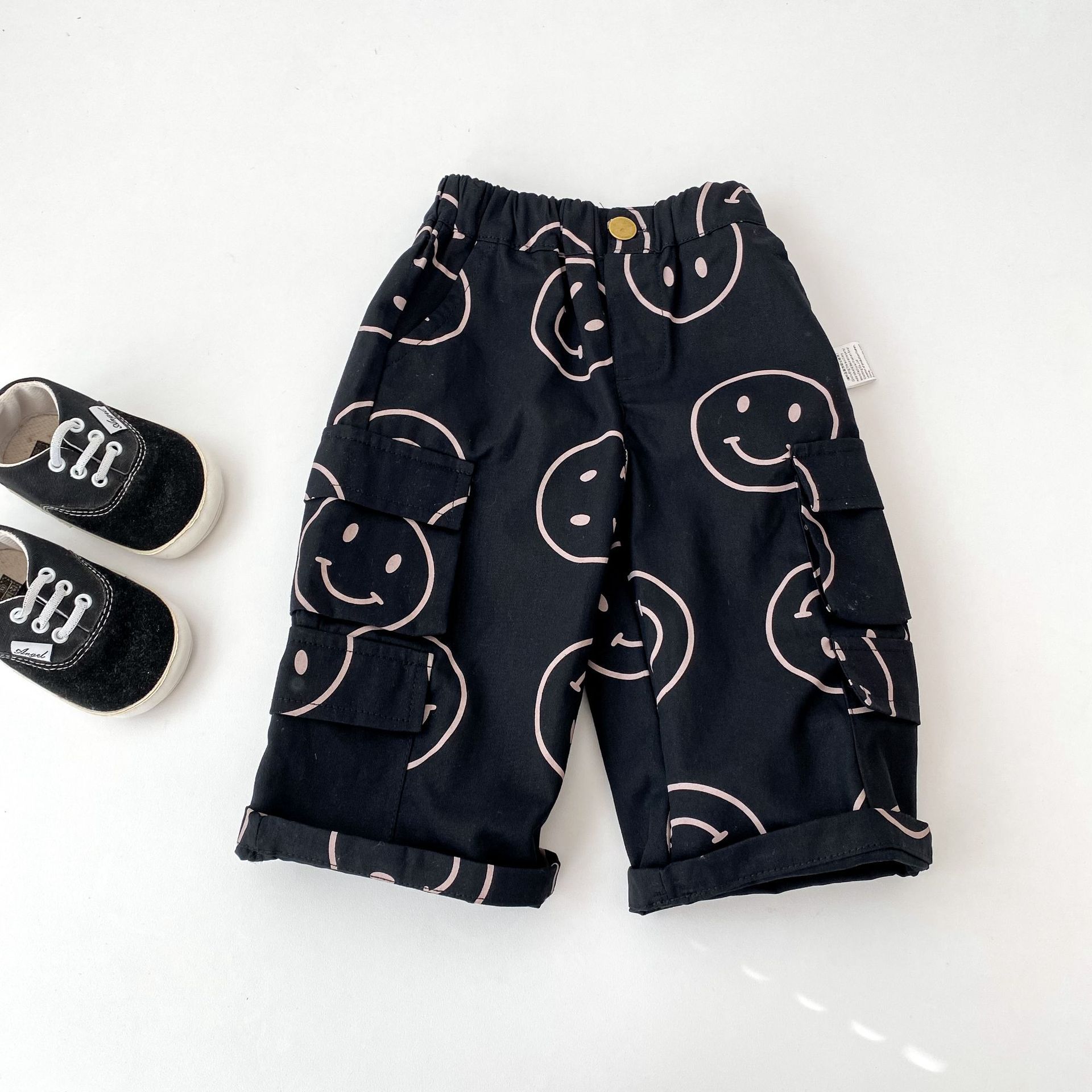 TODAY'S MILK TIME Baby Toddler Sweatshirt and Smiley Face Pants Set