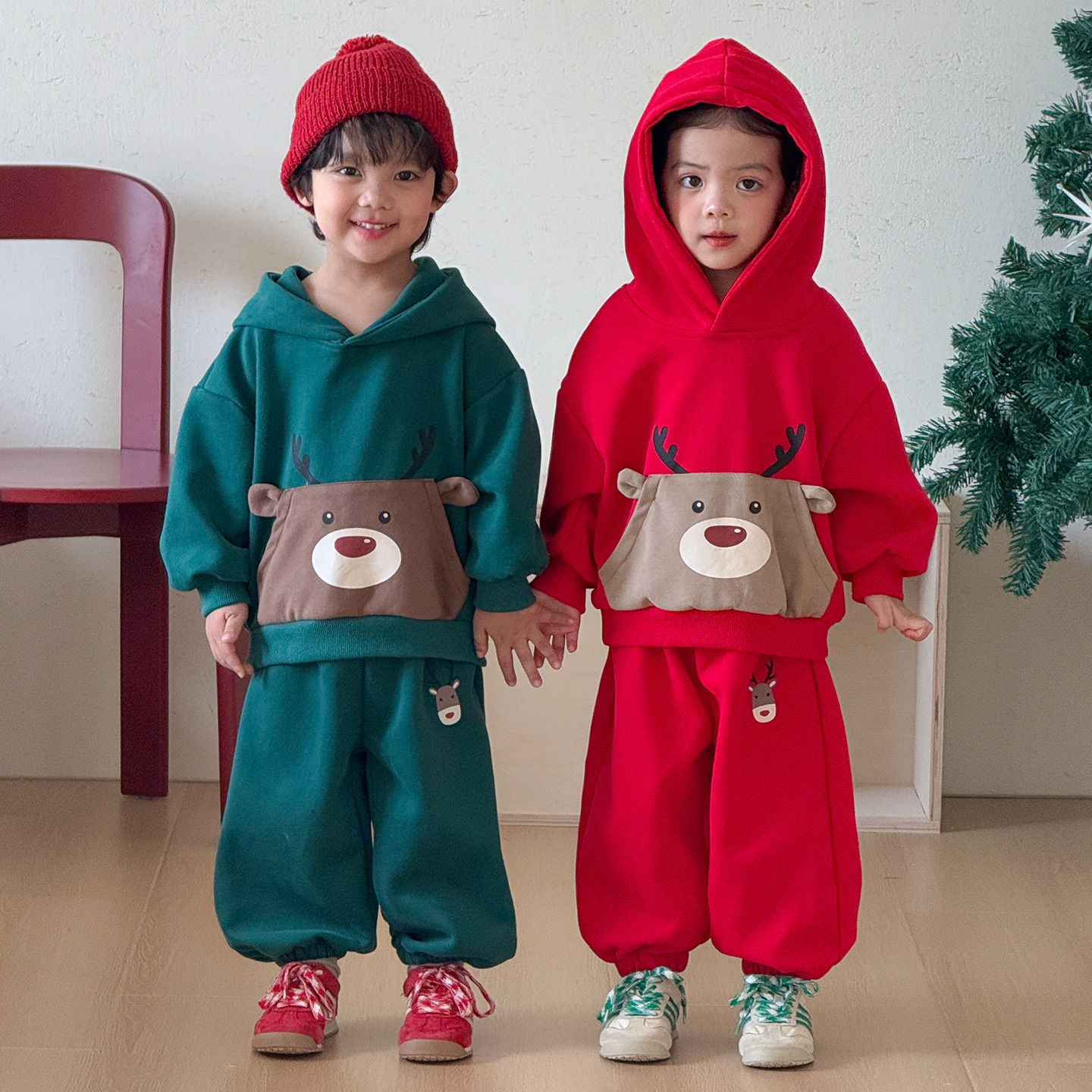 Kids Christmas Reindeer 2-Piece Set