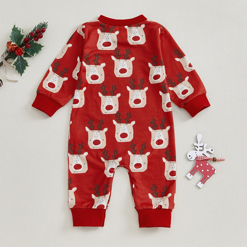 Baby Christmas Reindeer Romper