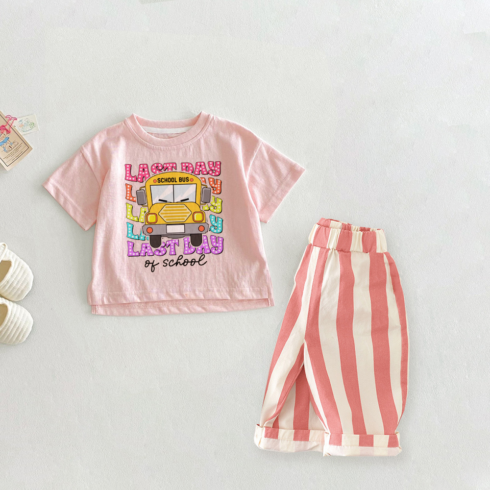 LAST DAY Baby Toddler 2-Piece Last Day of School Set