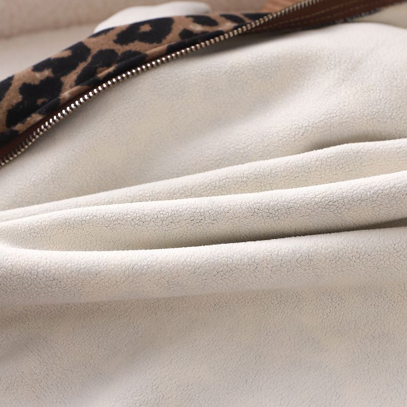 Leopard Print Baby Toddler Padded Hooded Sweatshirt