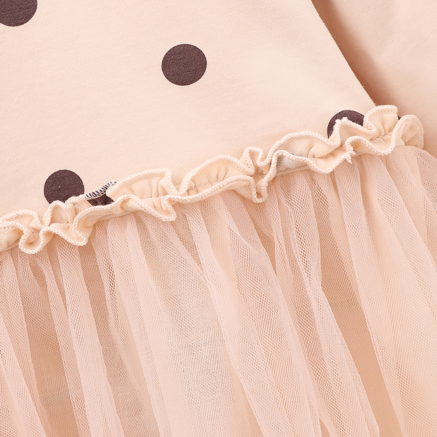 Baby Girls Polka Dot Patchwork Princess Dress