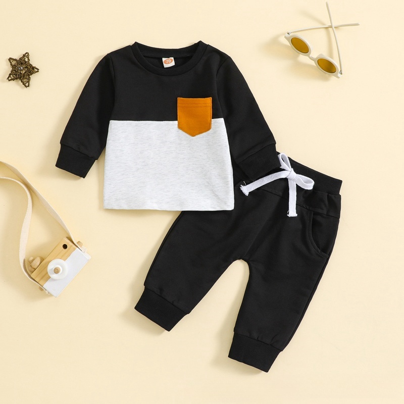 Colorblocked Baby Toddler 2-Piece Sweater Set