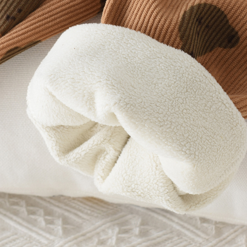 Baby Toddler Flower Bear Plush Pants