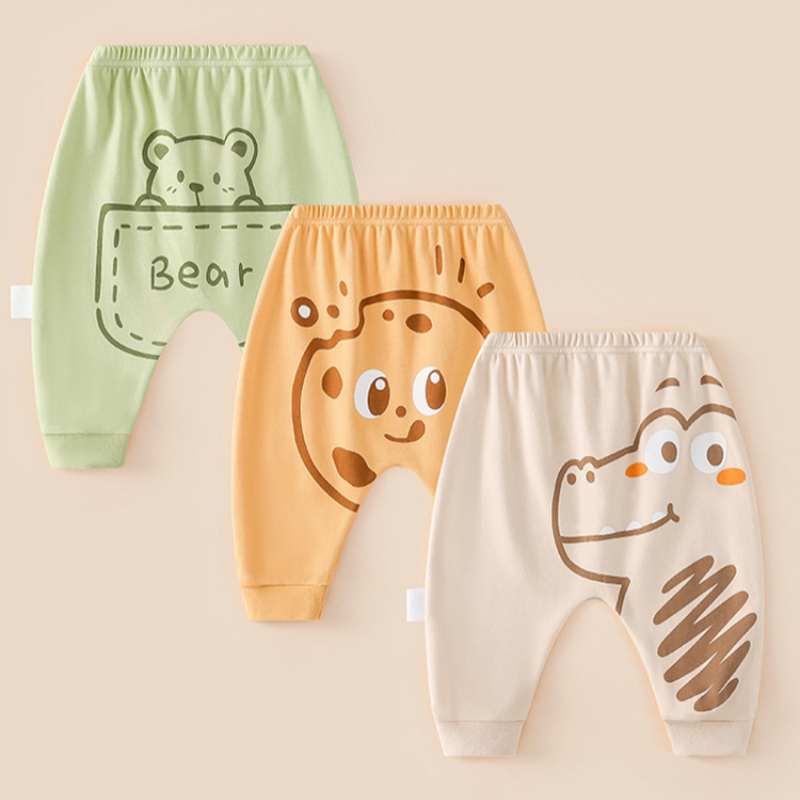 Baby Cartoon Animal Footwear PP Pants