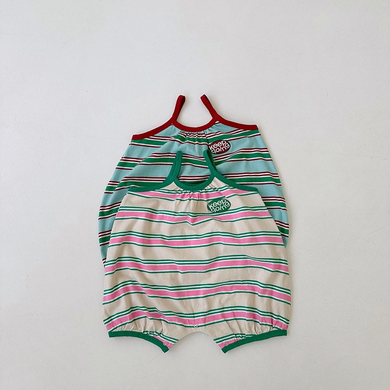 Baby Striped Camisole Romper