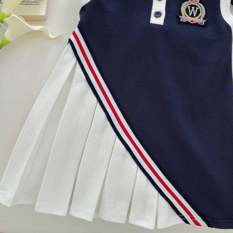 2-Piece Kid Girl Naval Style Sleeveless Dress