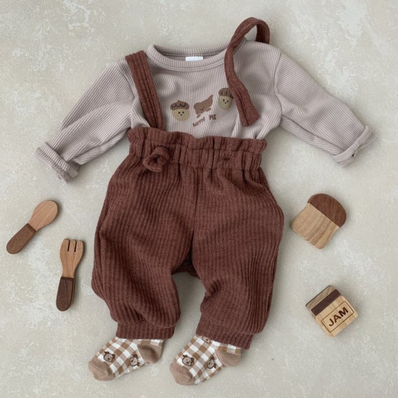 Baby Cartoon Printed T-shirt & Overall