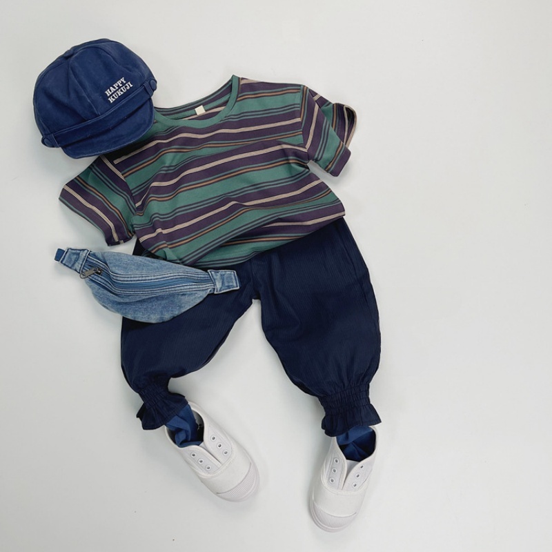 Baby Toddler Color Block Striped T-Shirt Top