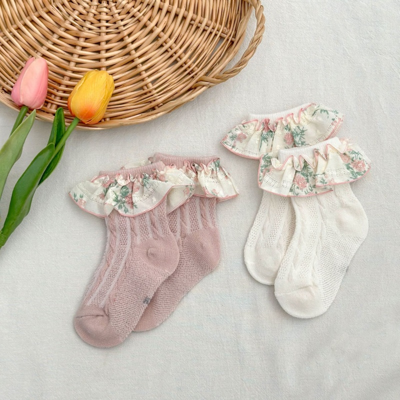 Baby Toddler Girls Lace Mesh Breathable Socks