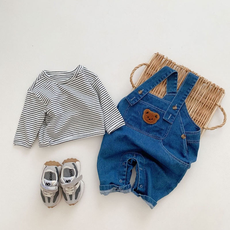 Baby Bear Pocket Denim Overalls