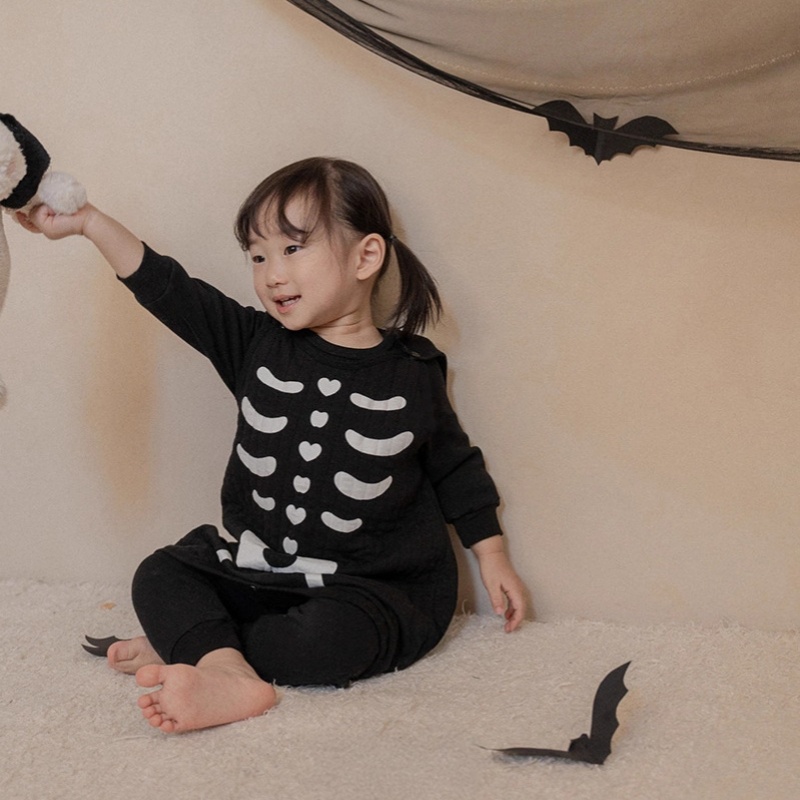 Baby Halloween Skull Romper