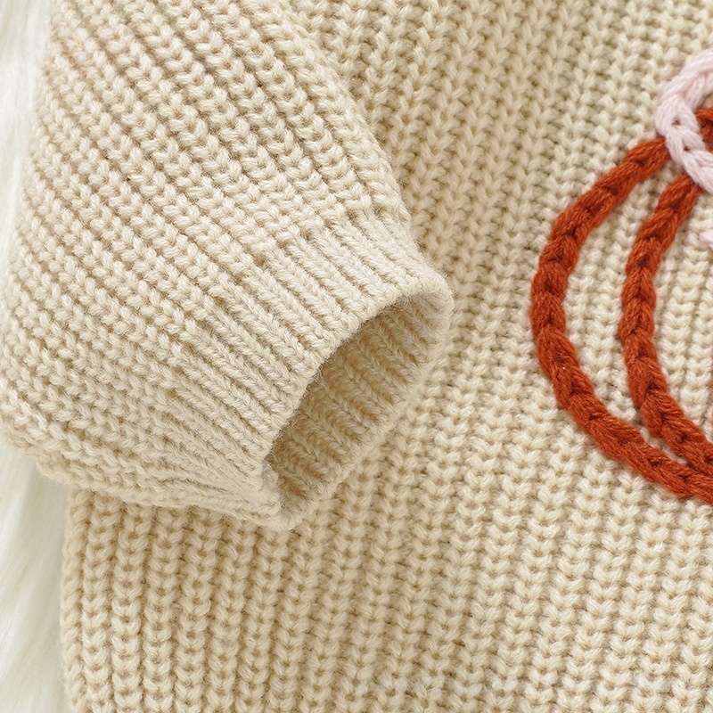Baby Halloween 3D Pumpkin Print Sweater