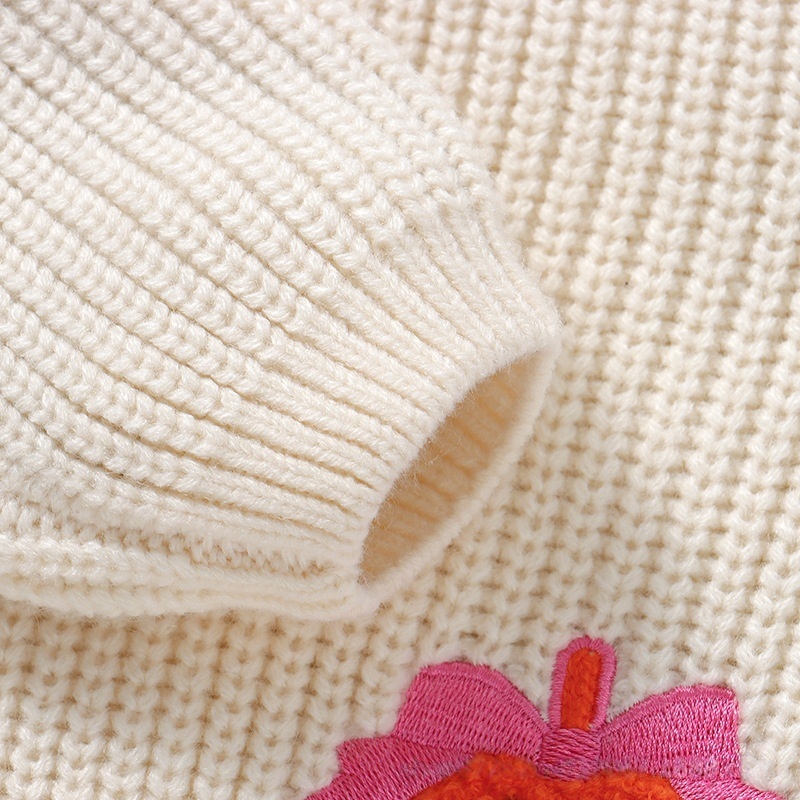 Baby Halloween Pumpkin Embroidered Sweater