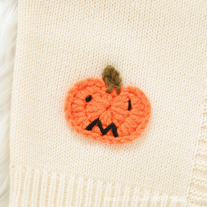Baby Toddler Halloween Pumpkin Sweater Cardigan