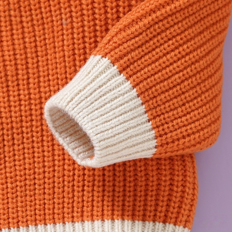 Baby Halloween Letter Embroidered Sweater