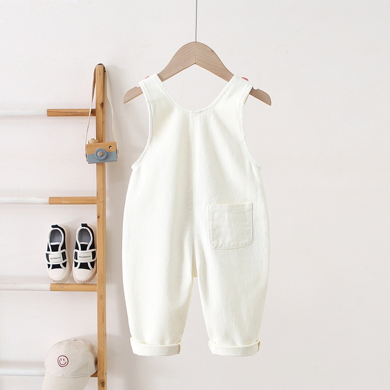 Baby Toddler Floral Embroidered Overalls