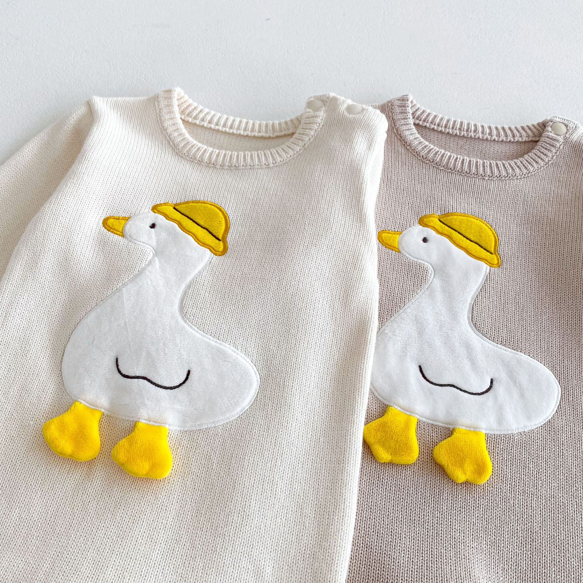 Baby Knitted Duck Jumpsuit