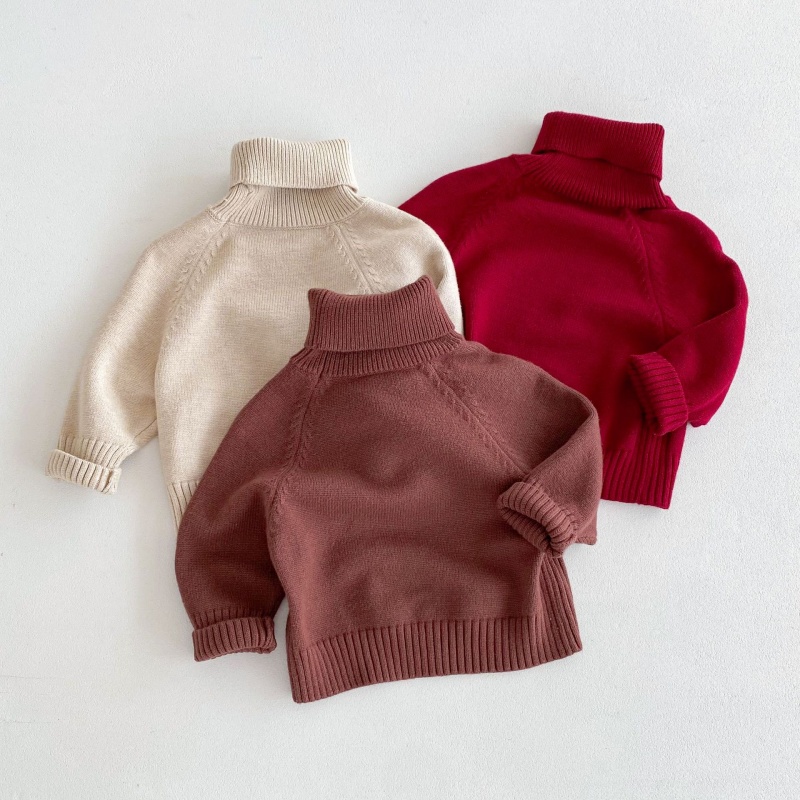 Baby Toddler Multi-Color Turtleneck Sweater