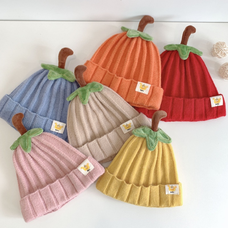 Baby Pumpkin Cartoon Knit Hat