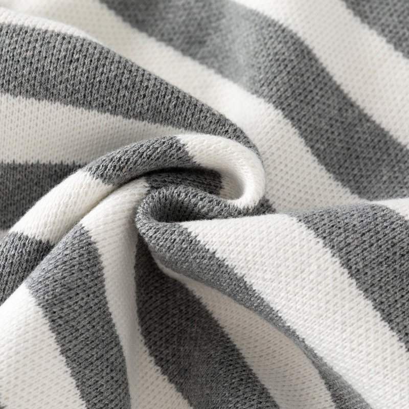 Baby Kids' Boy Striped Polo Neck Sweater