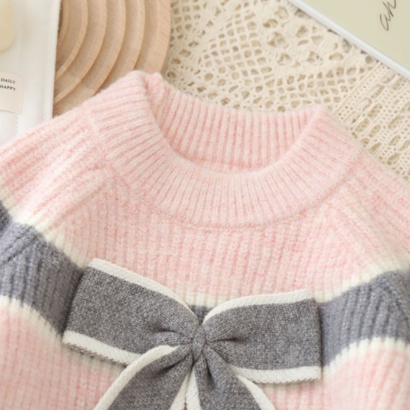 2-Piece Baby Girls' Bow Sweater Set