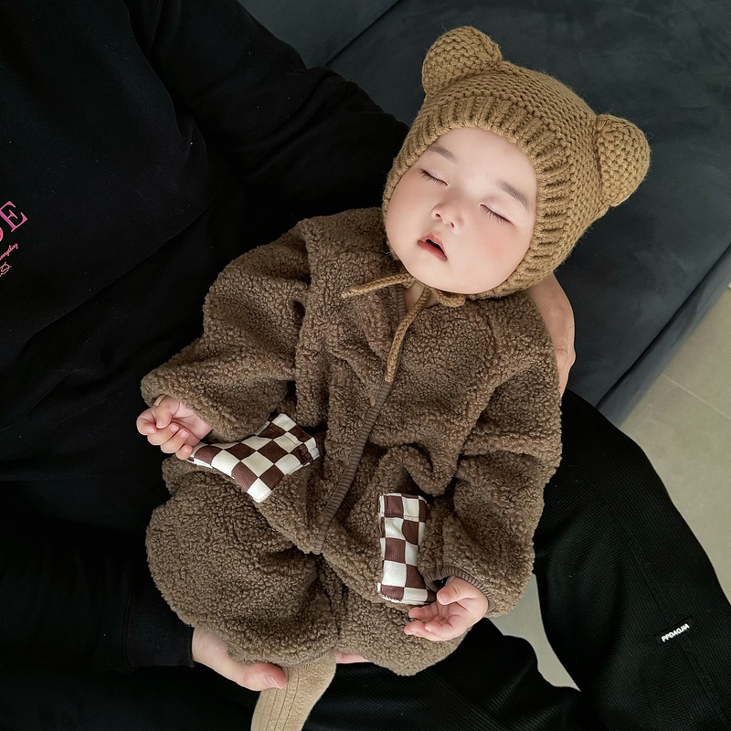 Baby Fleece-Lined Thermal Romper