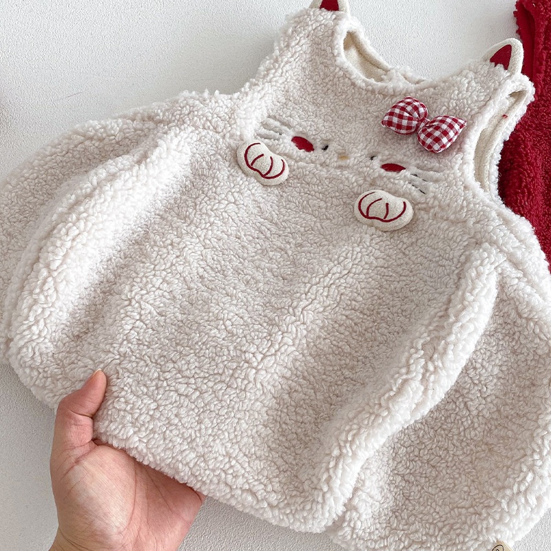 Baby Toddler Girls' Wool Lambswool Vest Dress