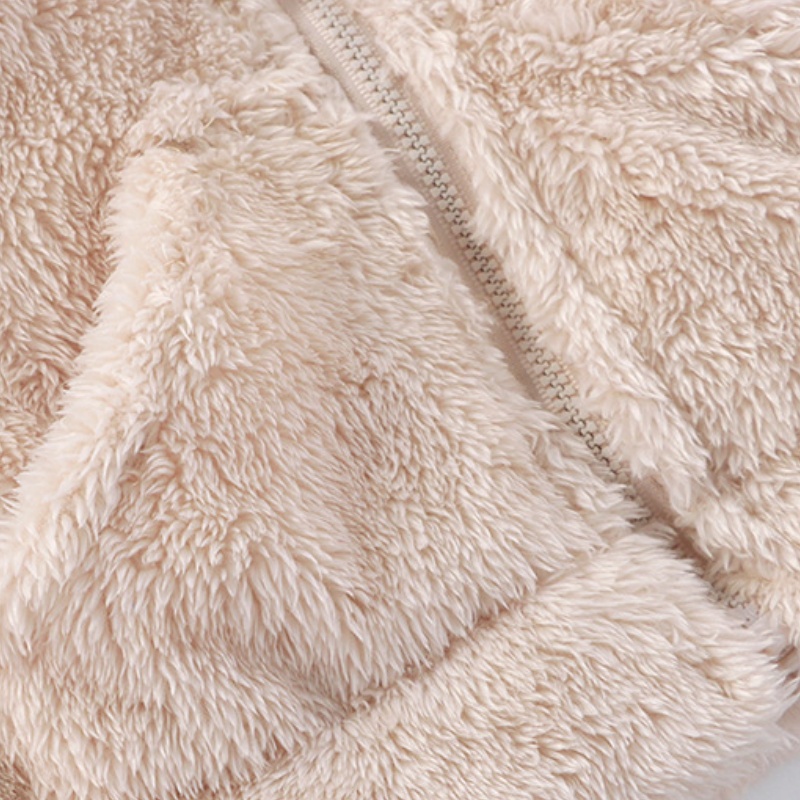 Baby Toddler Plush Zipper Outerwear