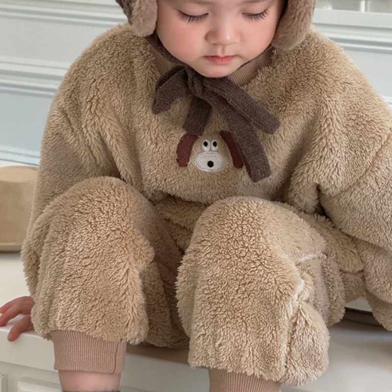 2-Piece Baby & Kids Fleece Bear Set