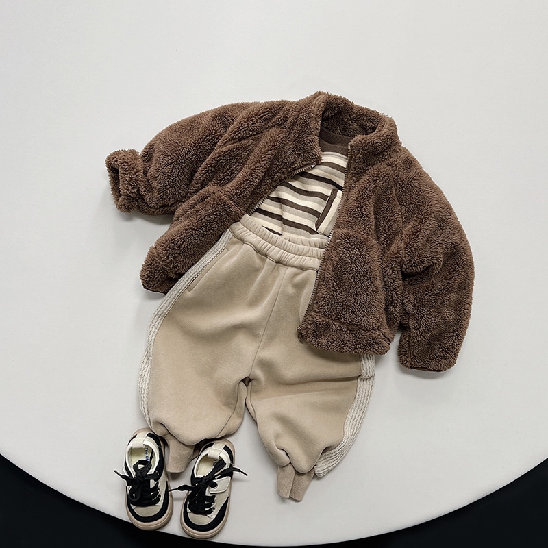 Baby & Kids Patchwork Fleece-Lined Pants
