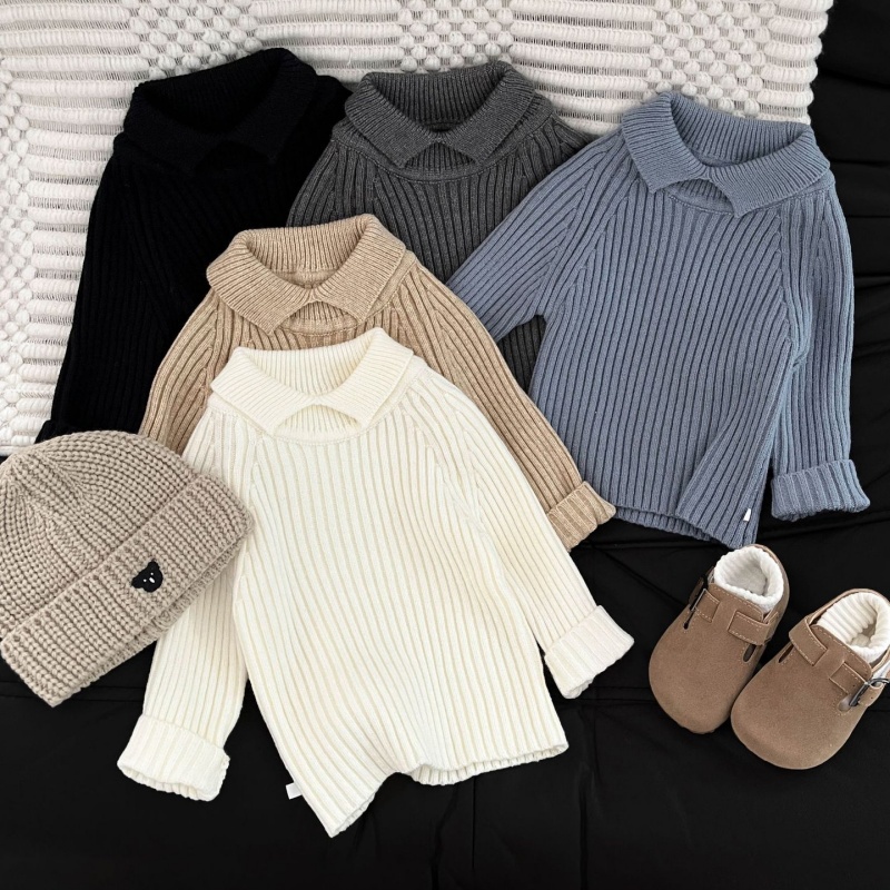 Baby and Toddler Warm Collared Sweater
