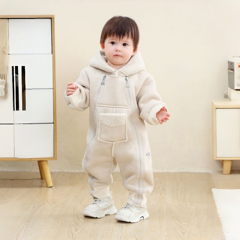 Baby Double-Zip Pocket Romper