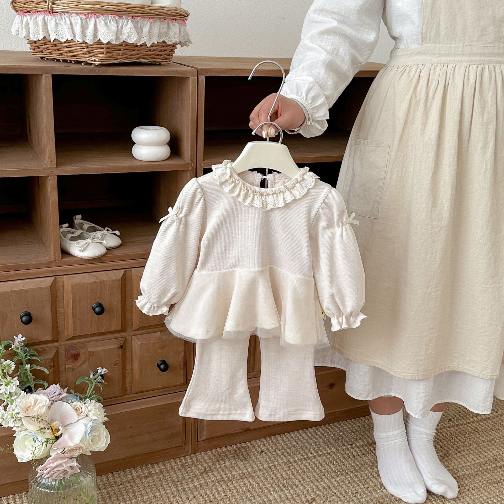 Baby Toddler Girl Mesh Fabric 2-Piece Sets