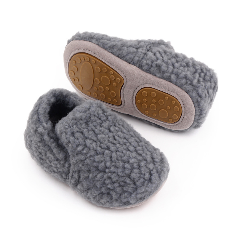 Baby Fleece Warm Solid Color Shoes