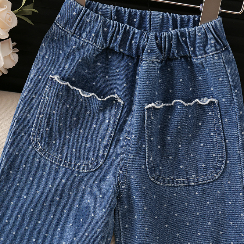 Baby& Kid Polka Dot Jeans