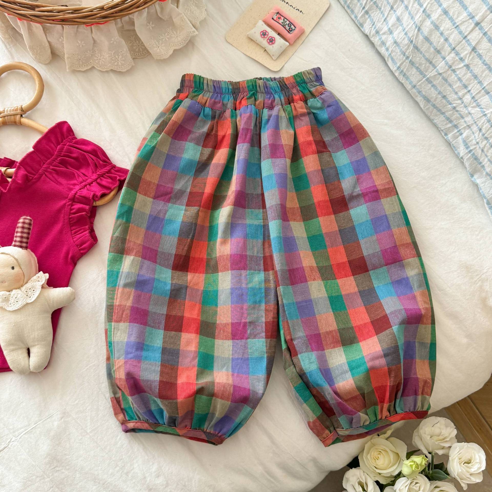 Baby& Kid Plaid Pants