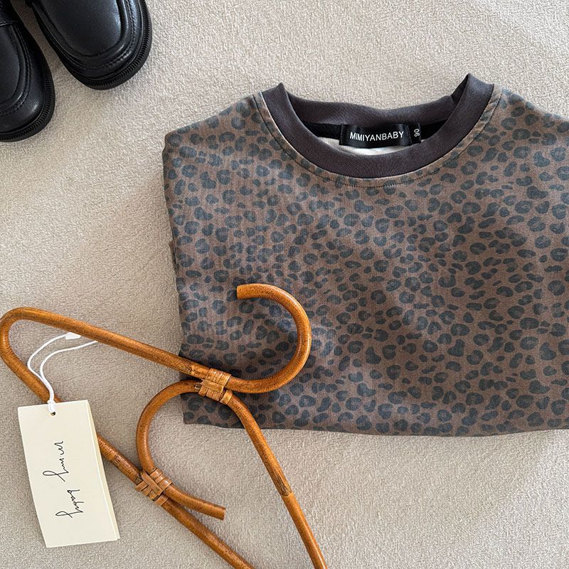 Kids Leopard Print T-shirt