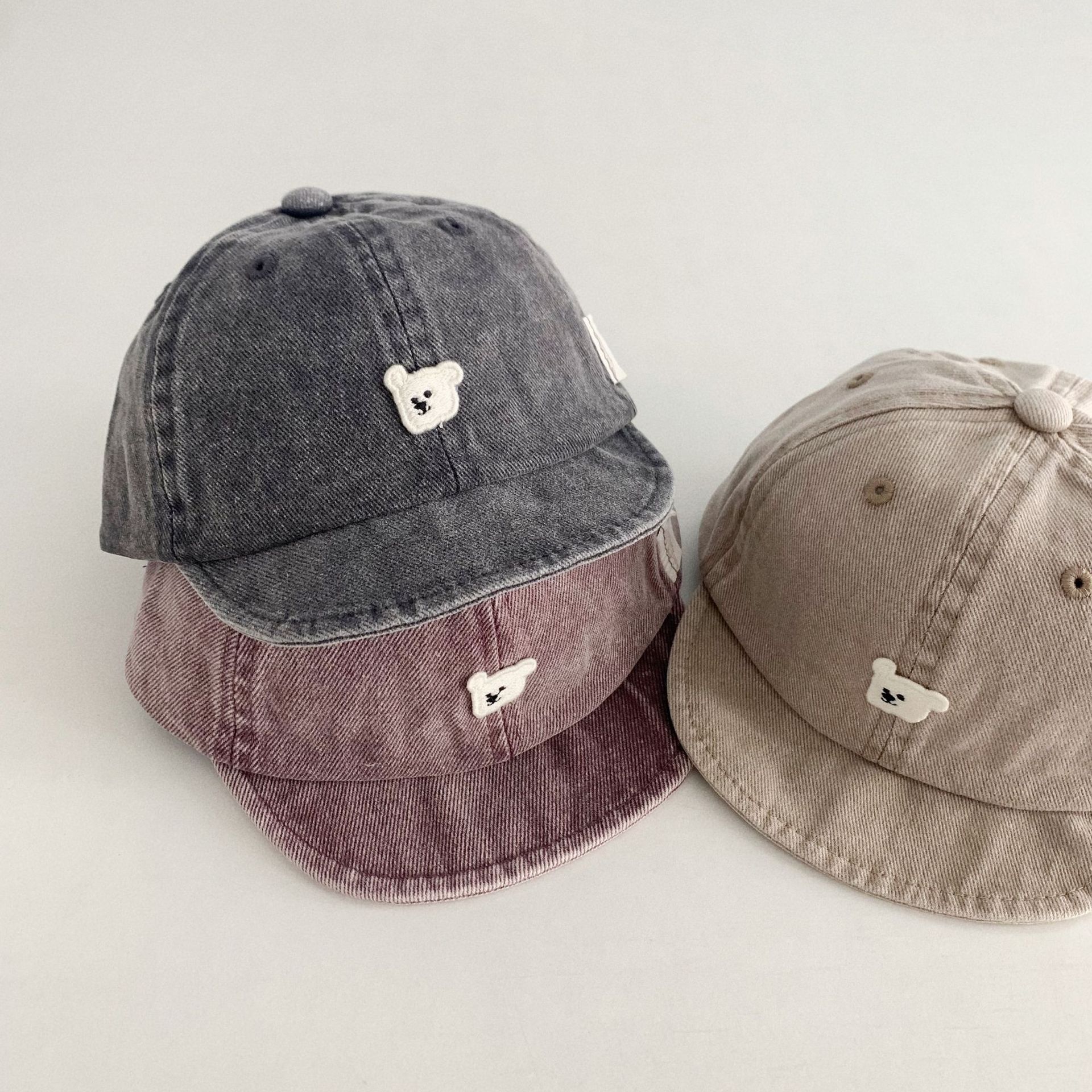 Baby Toddler Little White Bear Cowboy Baseball Hat