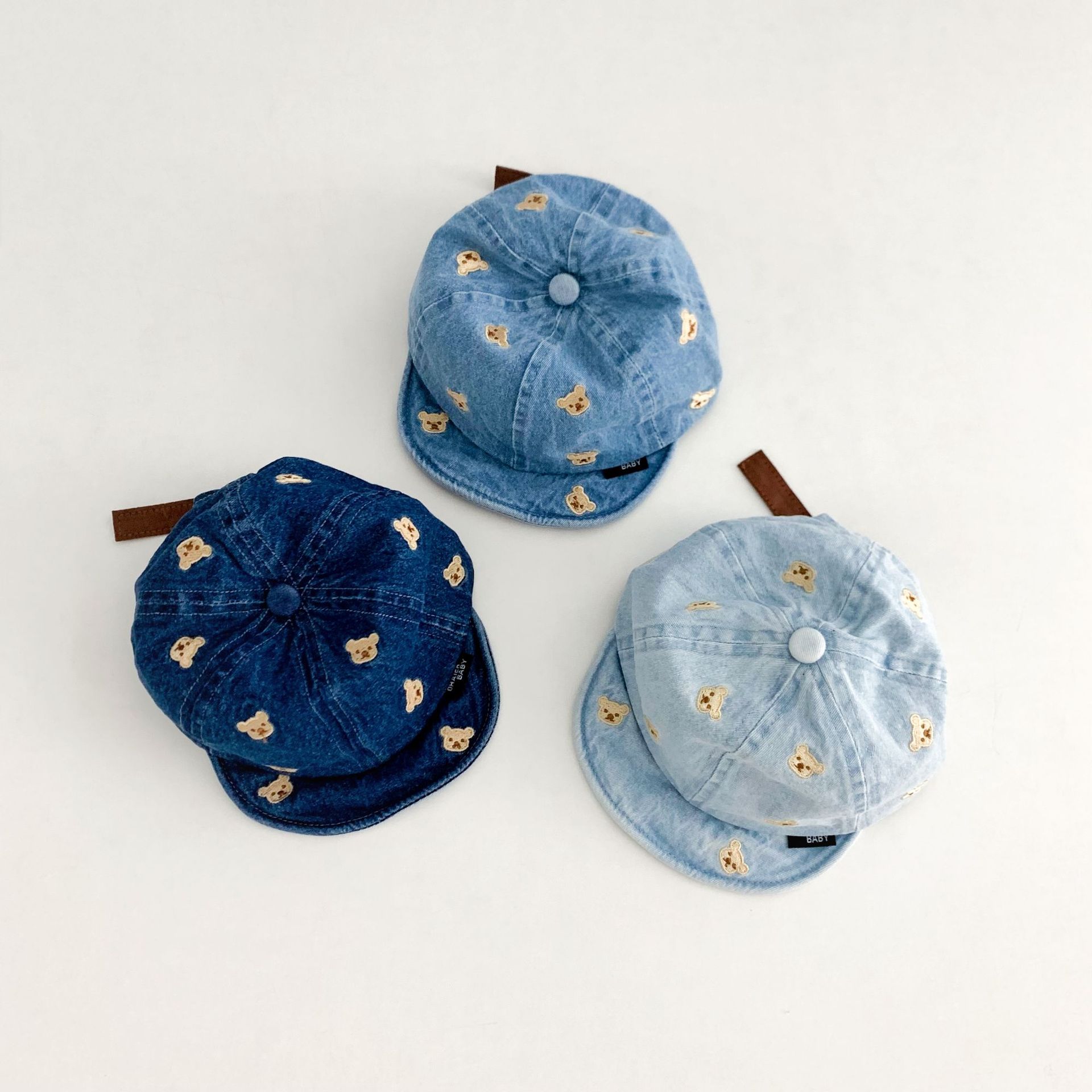 Baby Toddler Little Bear Embroidery Cowboy Baseball Hat